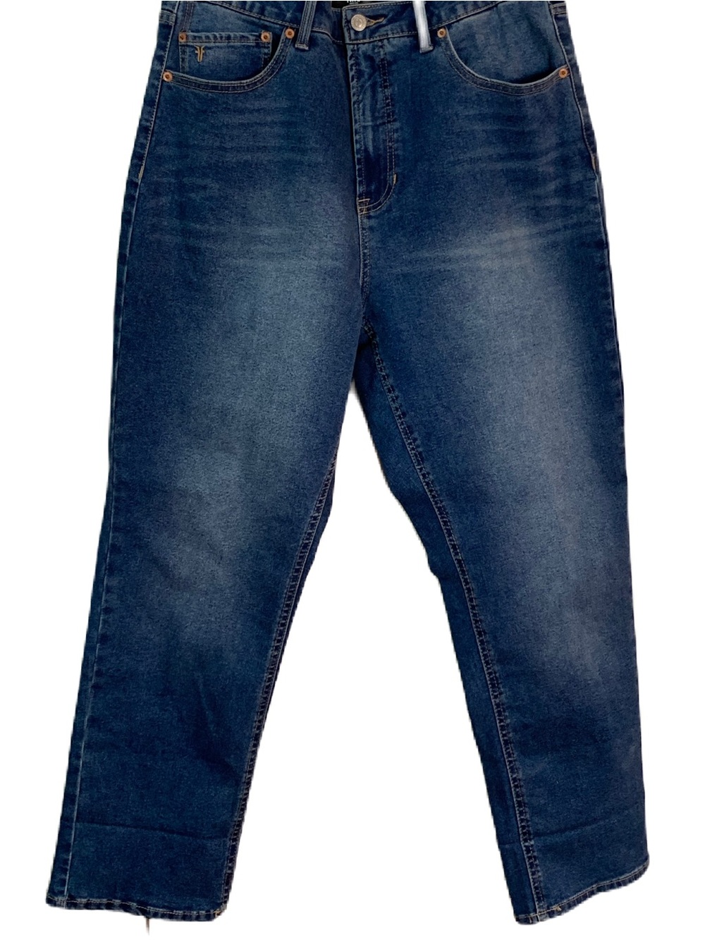 Frye Women's Cuffed Crop Jean. SZ 12/31. EC. Cuffed or Straight. Denim Color